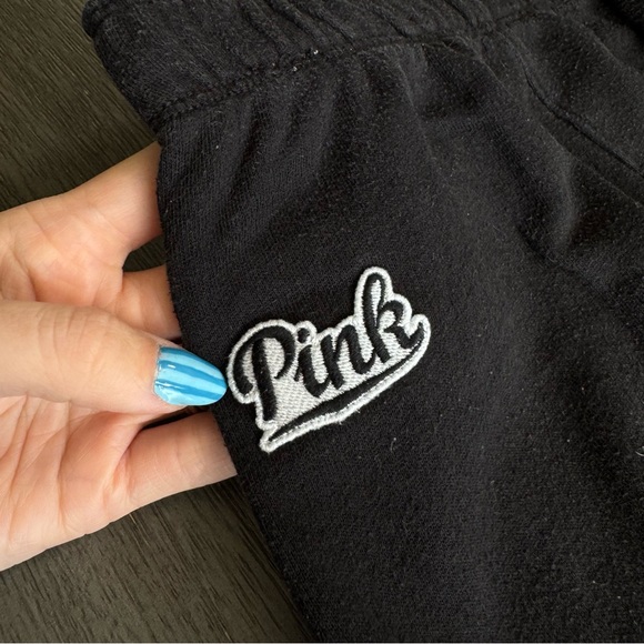 Y2K 2000’s PINK VE Victoria’s Secret Sweatpants Black White L - Picture 6 of 12